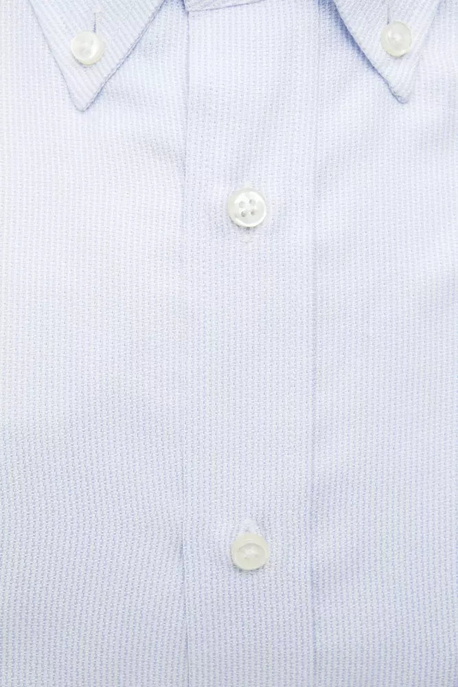 Light Blue Cotton Men Shirt