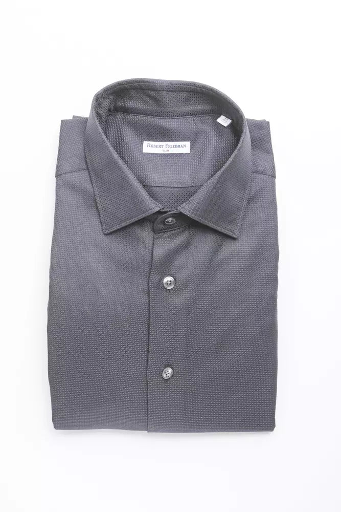 Blue Cotton Men's Shirt