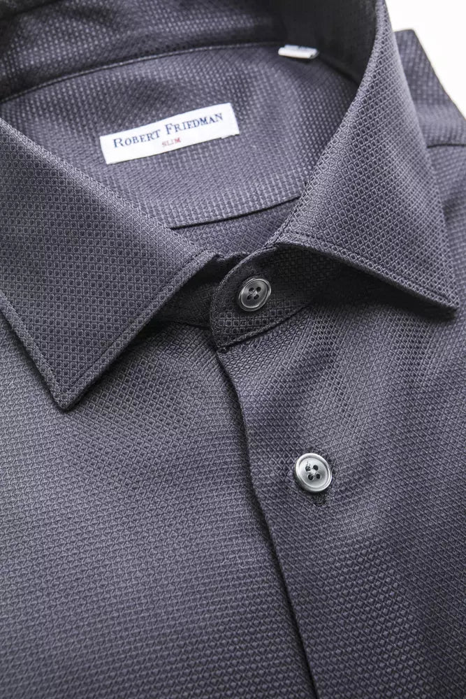 Blue Cotton Men's Shirt