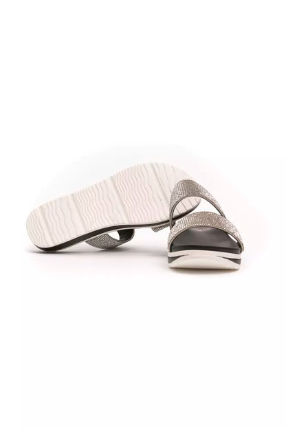 Silver Polyethylene Women Sandal