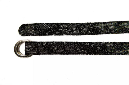 Black Wool Women's Belt