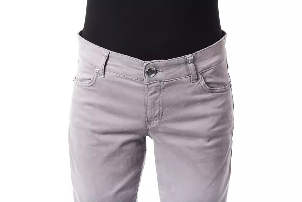 Gray Cotton Women Pant