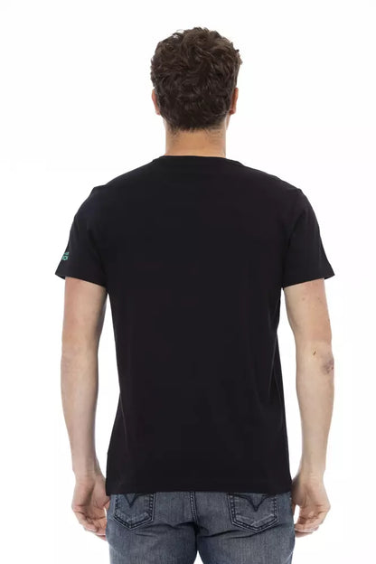 Black Cotton Men's T-Shirt