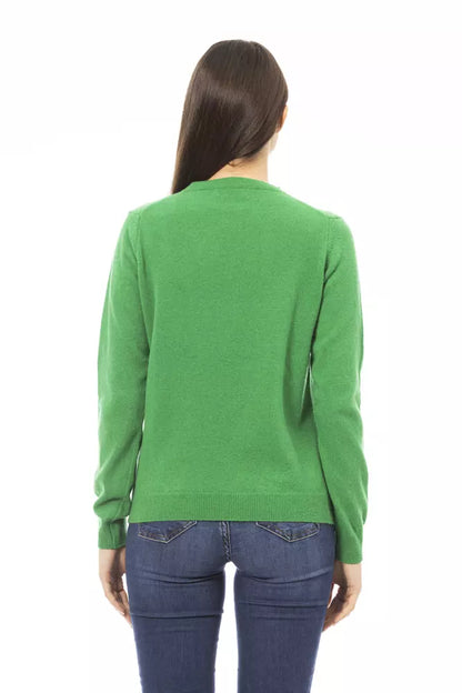 Green Cashmere Women Sweater