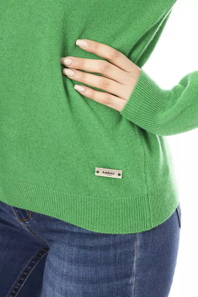 Green Cashmere Women Sweater