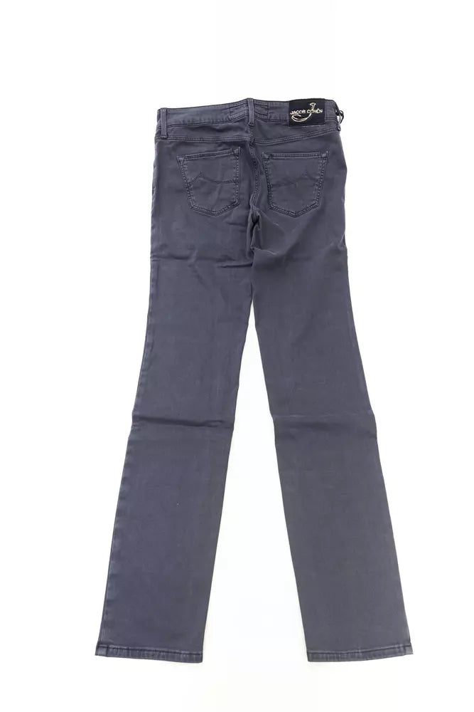 Blue Cotton-Like Women's Jean