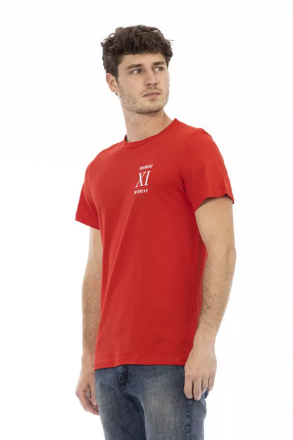 Red Cotton Men T-Shirt