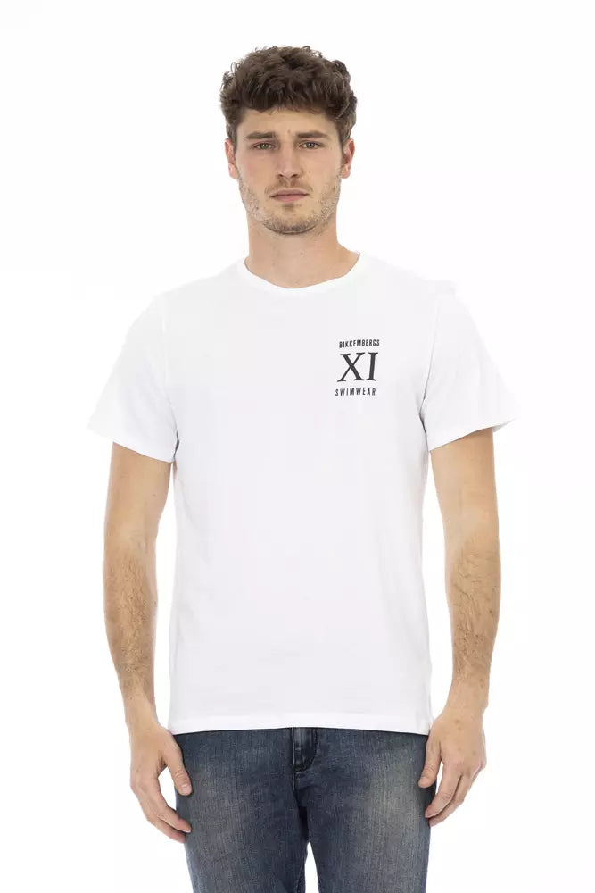 White Cotton Men's T-Shirt