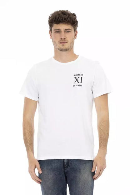 White Cotton Men's T-Shirt