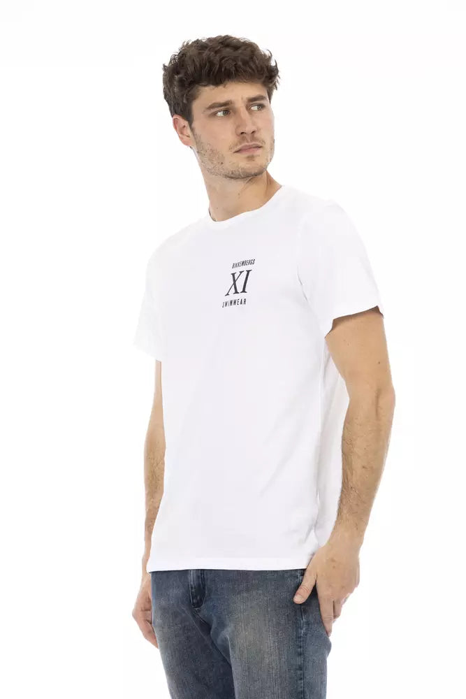 White Cotton Men's T-Shirt