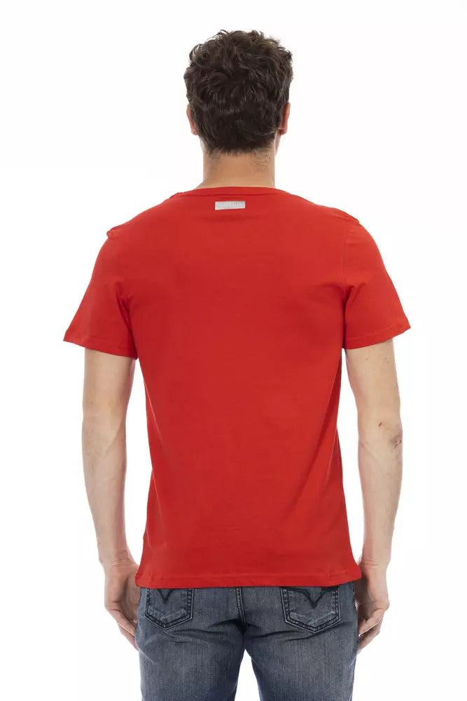 Red Cotton Men T-Shirt