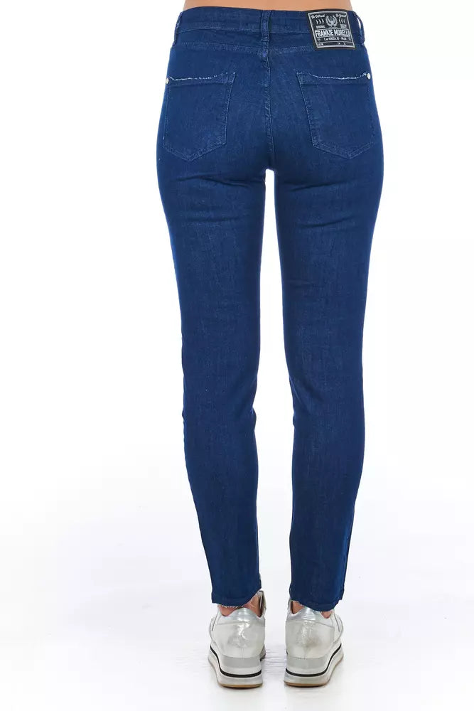 Blue Cotton Women Skinny Jean