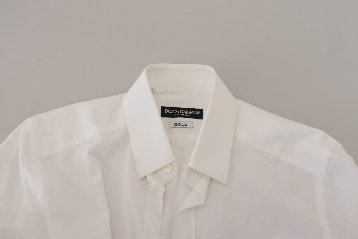 Elegant White Cotton Dress Shirt Slim Fit