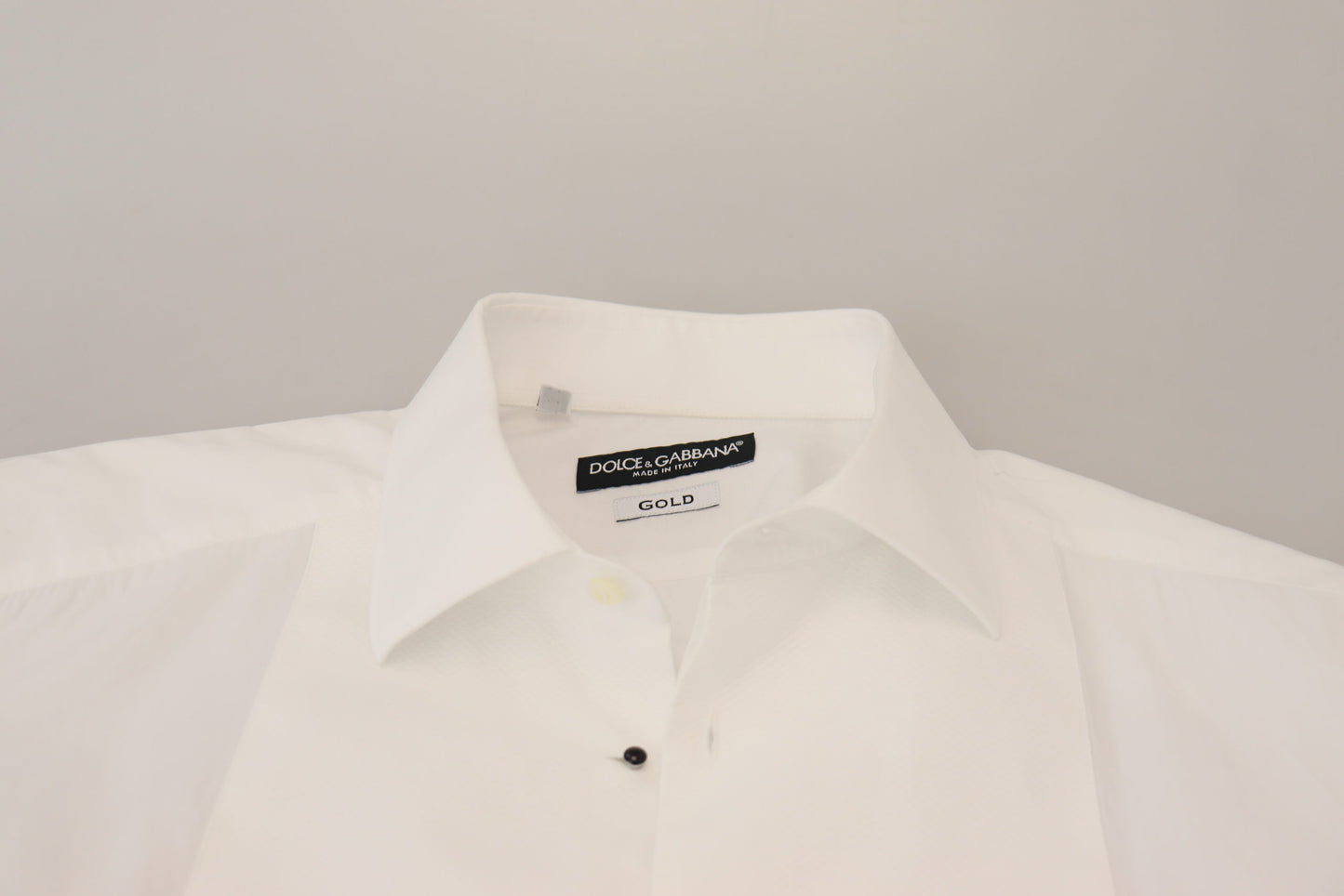 Elegant White Cotton Poplin Slim Fit Shirt