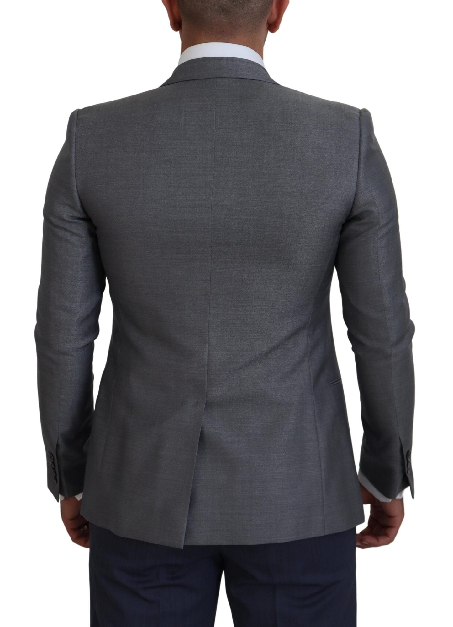 Elegant Light Gray Sicilia Blazer Jacket