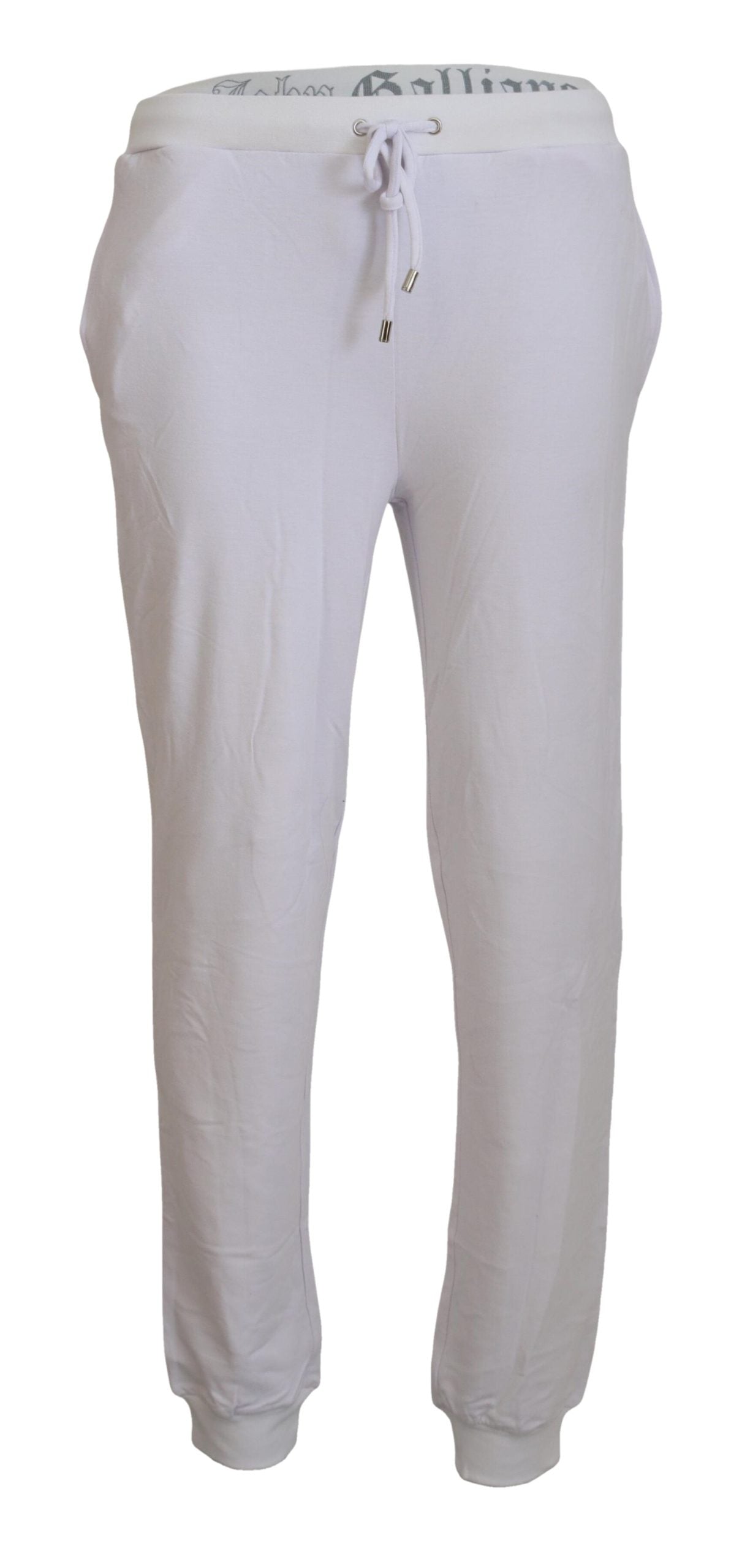 Chic White Jogger Pants - Casual Elegance