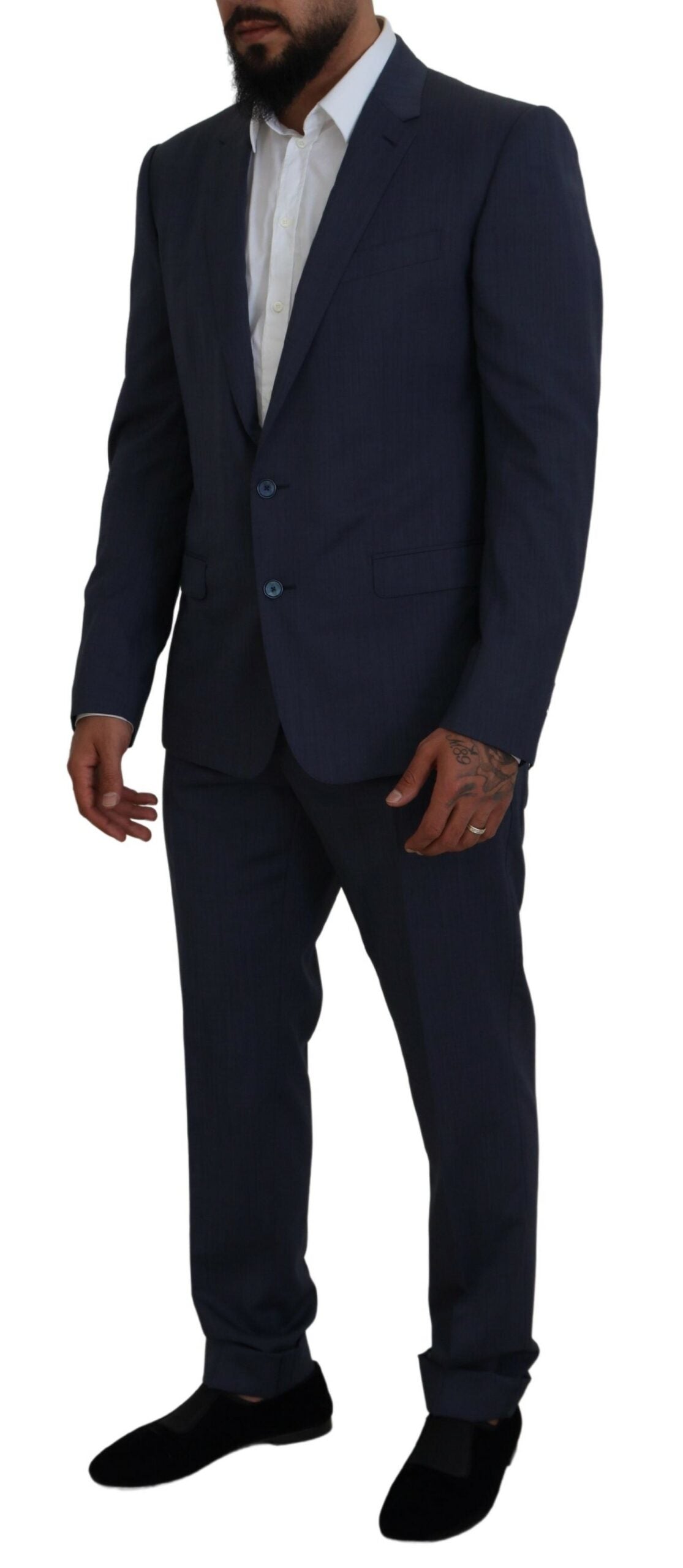 Elegant Blue Martini Men's Slim Fit Suit