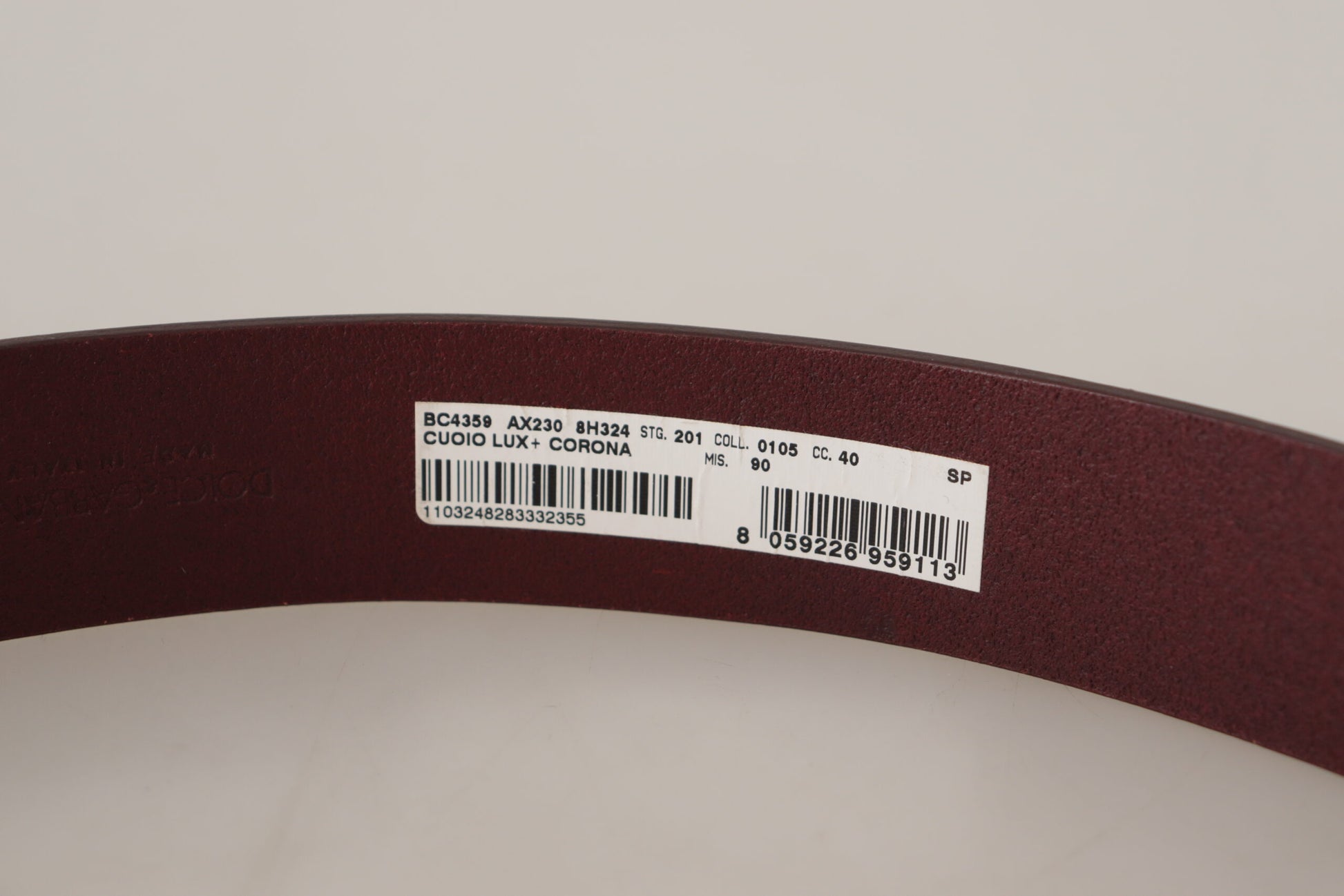 Elegant Brown Leather Designer Belt