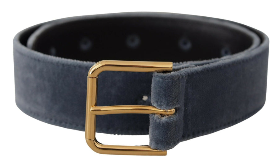 Elegant Navy Velvet Designer Belt