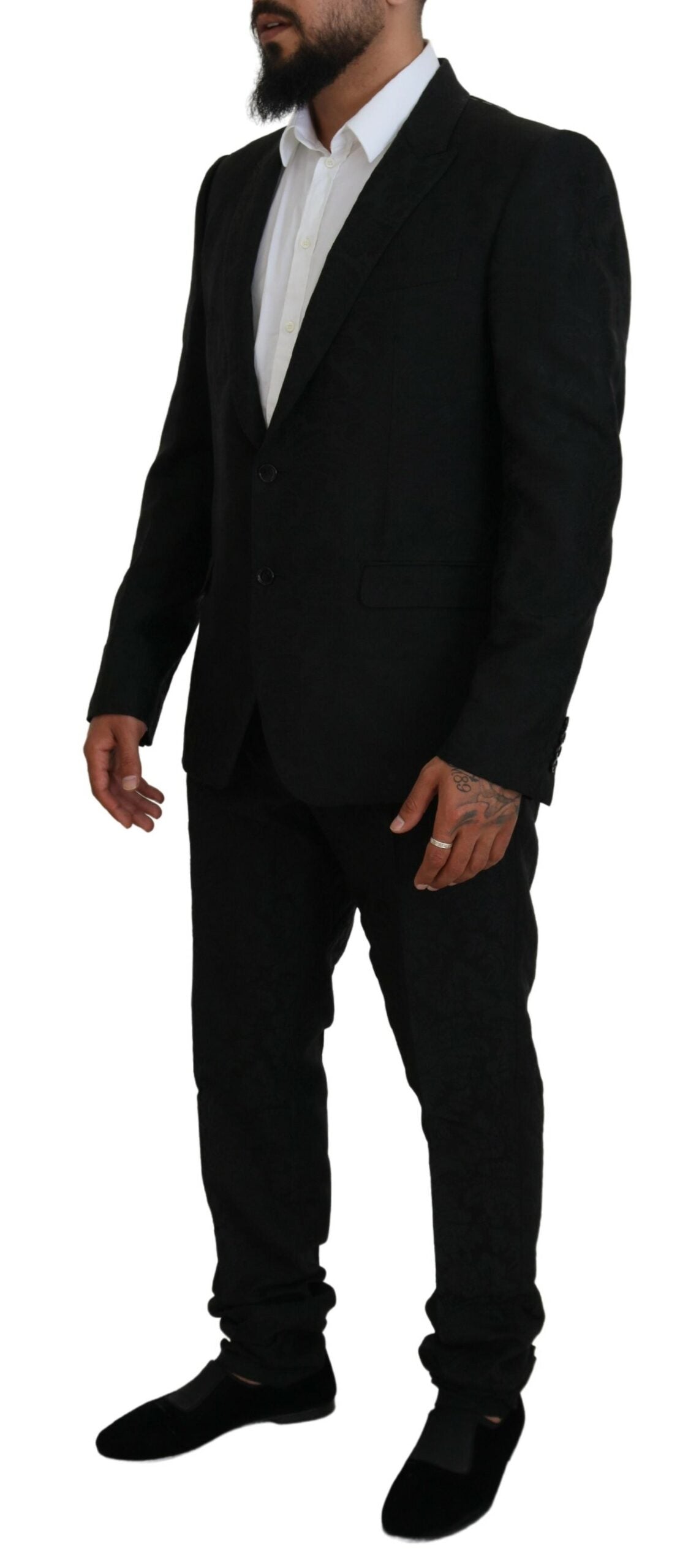 Black Martini Slim Fit Designer Suit