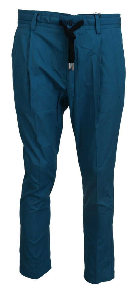 Casual Blue Chinos Trousers Pants