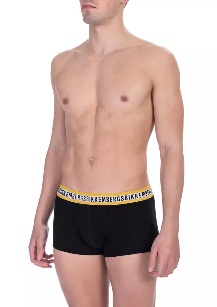 Black Cotton Men's Trunk Underwear Pack