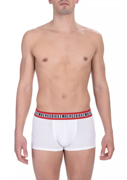 White Cotton Men's Trunk Pack