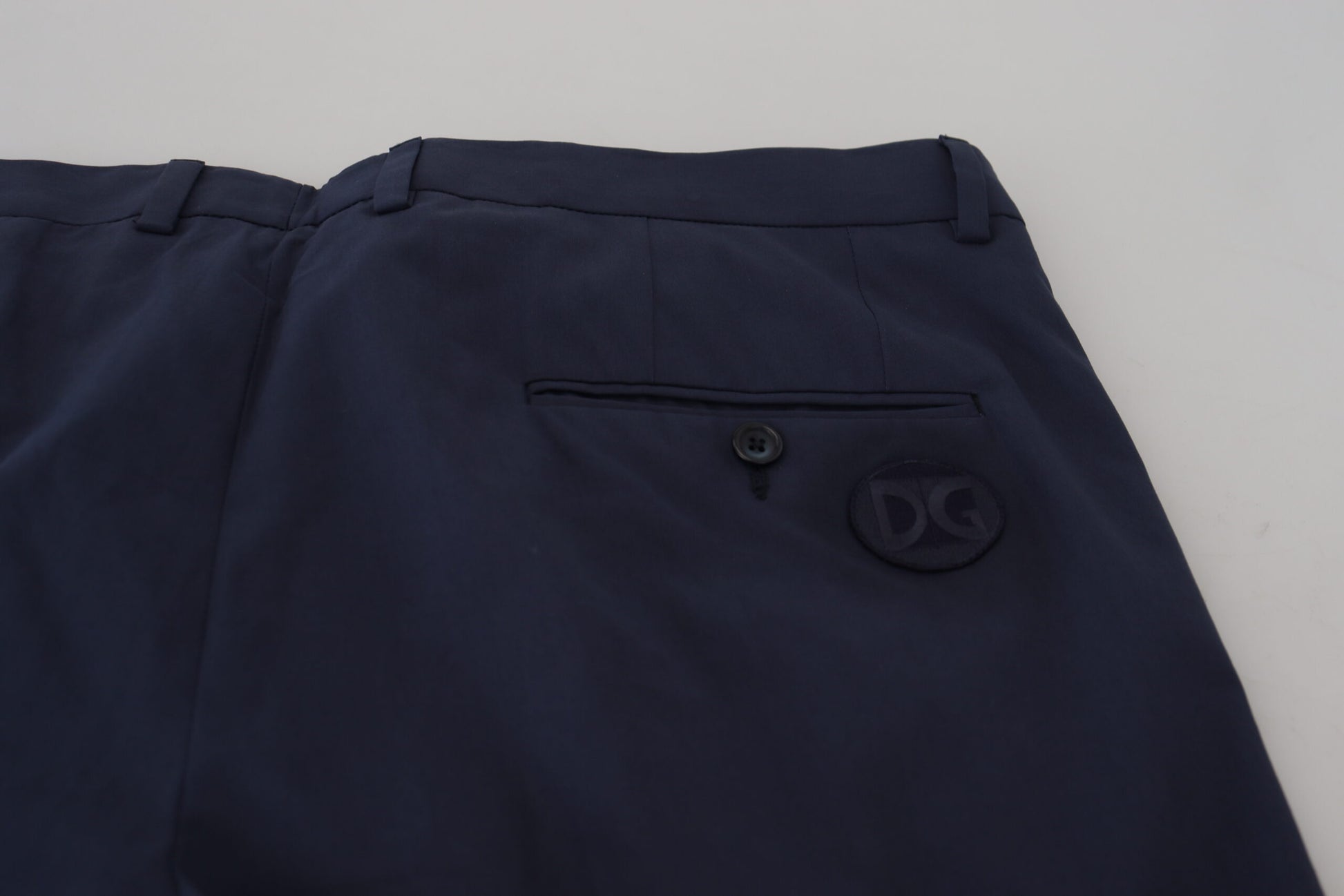 Elegant Dark Blue Chino Dress Pants