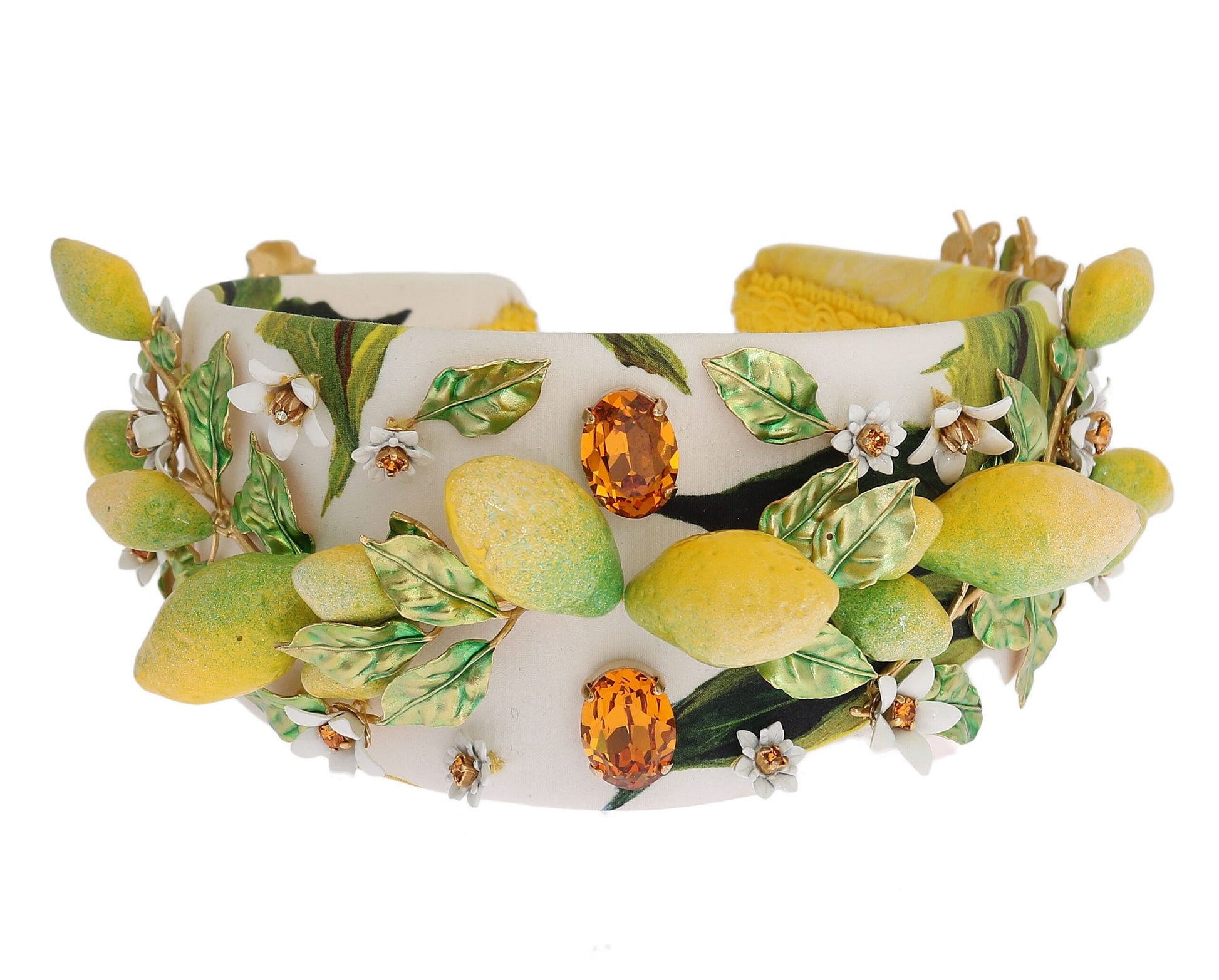 Sicilian Lemon Crystal Diadem Tiara