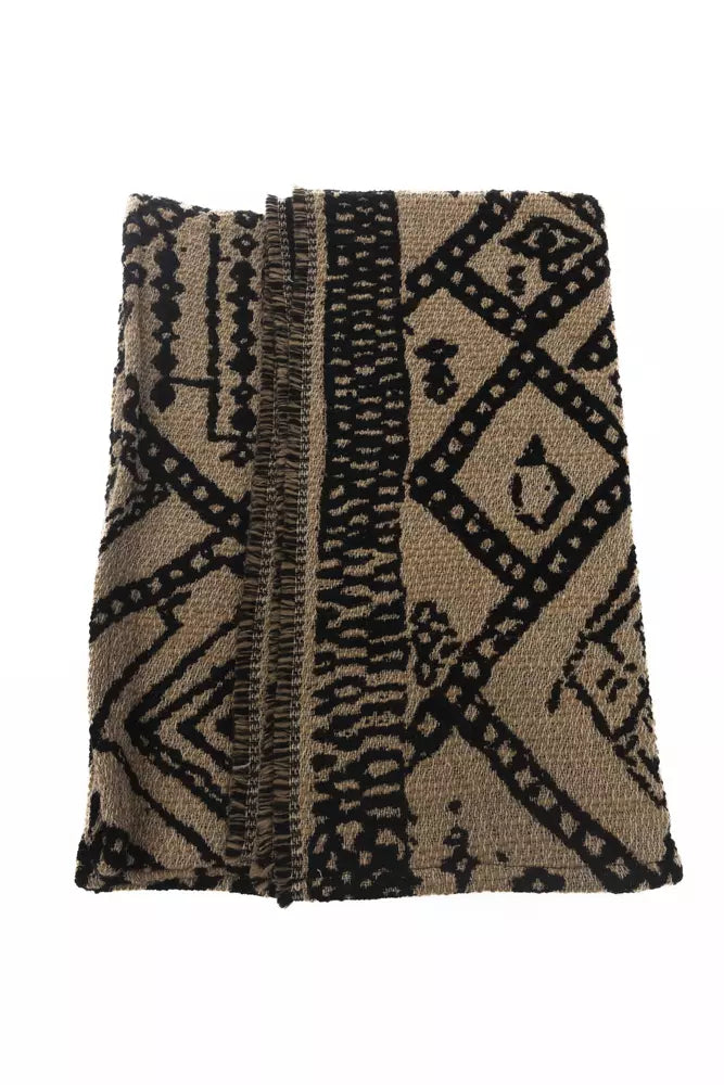 Brown Acetate Women Scarf