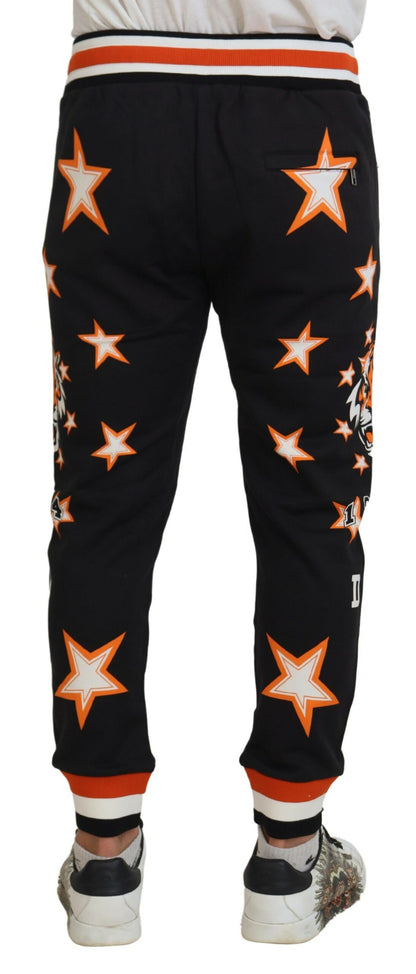 Elegant Black Star Casual Sweatpants