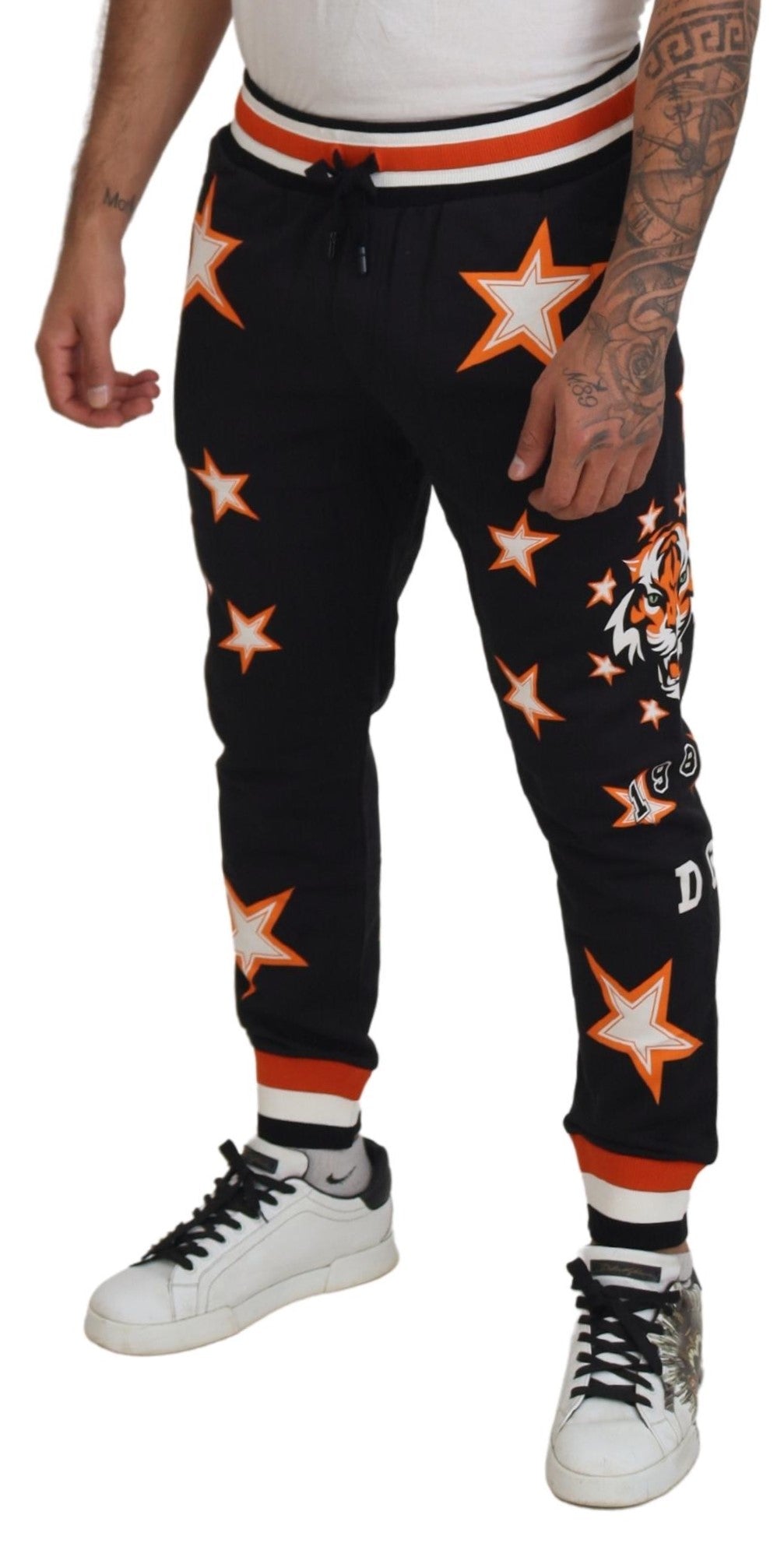 Elegant Black Star Casual Sweatpants