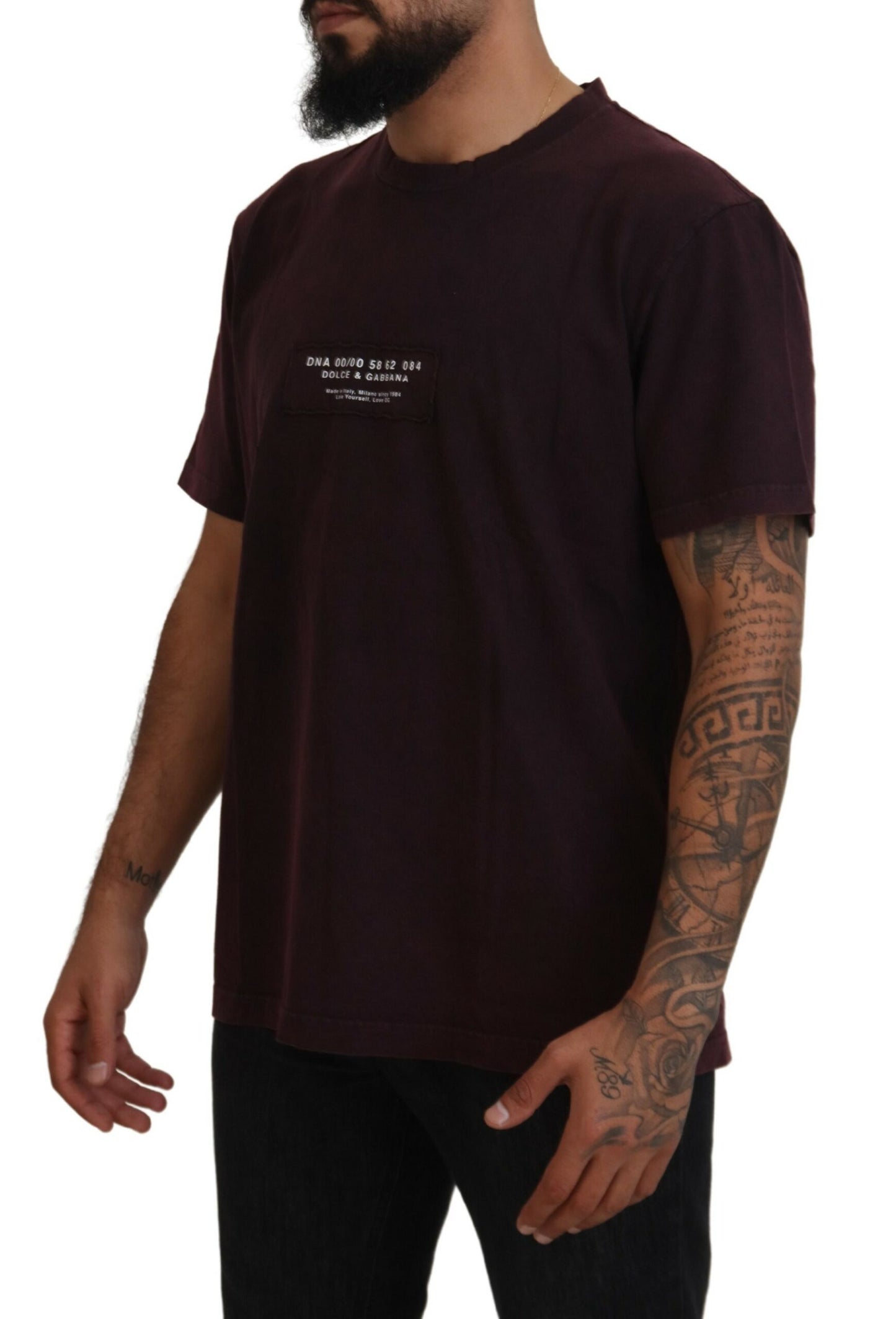 Elegant Bordeaux Crewneck Tee