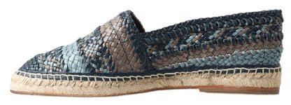 Sumptuous Woven Leather Espadrilles