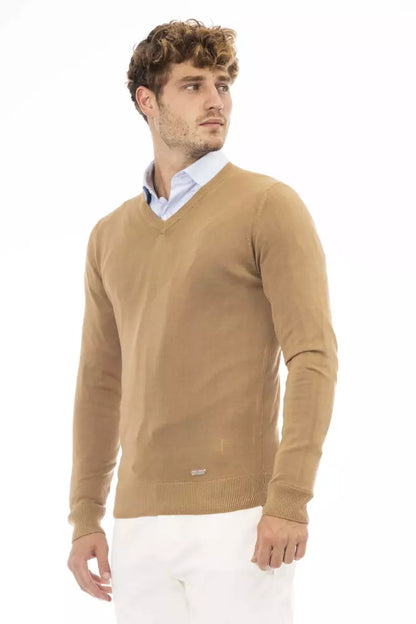 Beige Cashmere Men Sweater