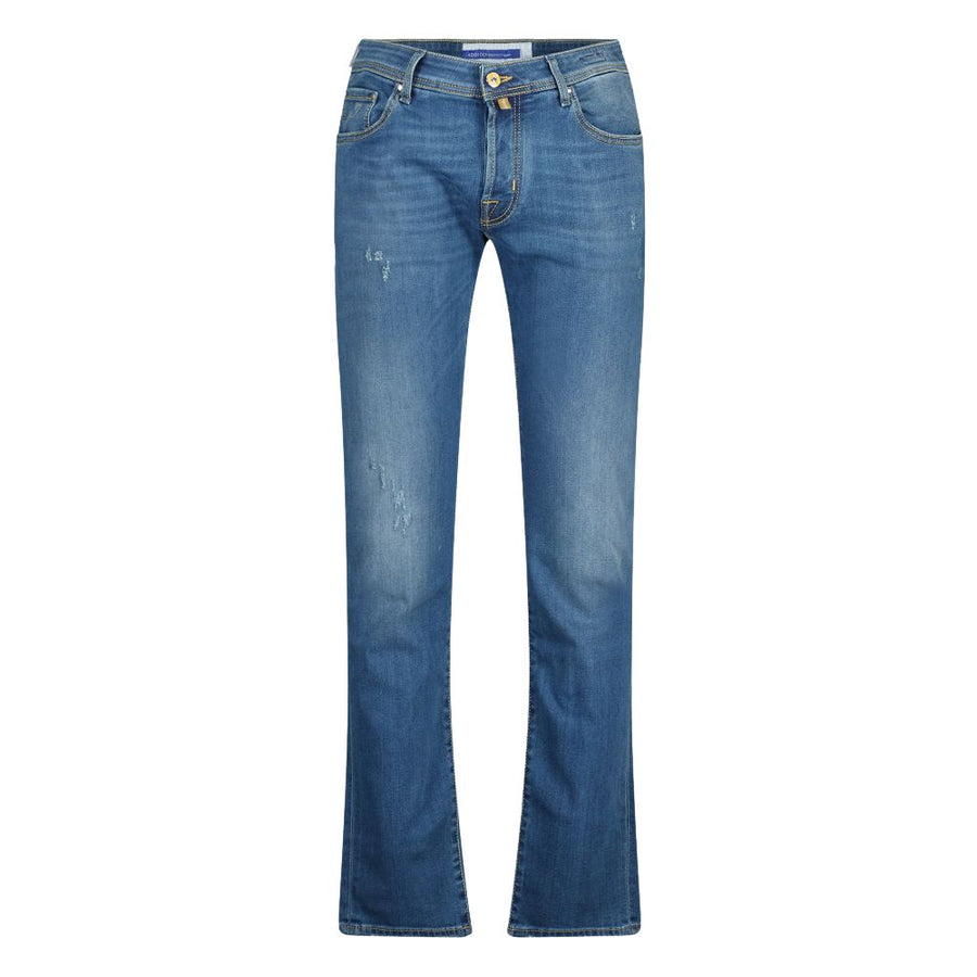 Elevated Casual Slim Fit Faded Jeans