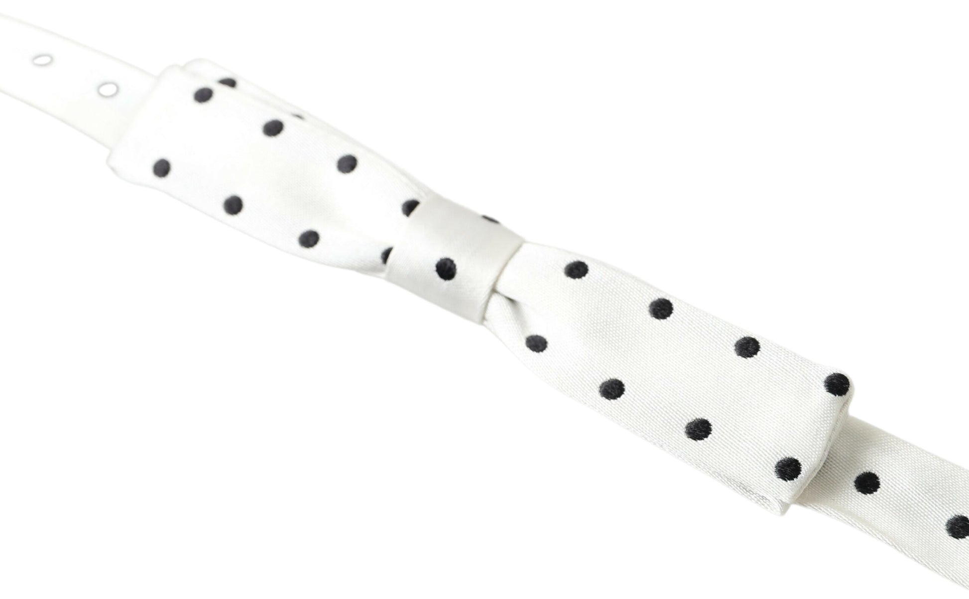 Stylish Polka Dot Silk Bow Tie