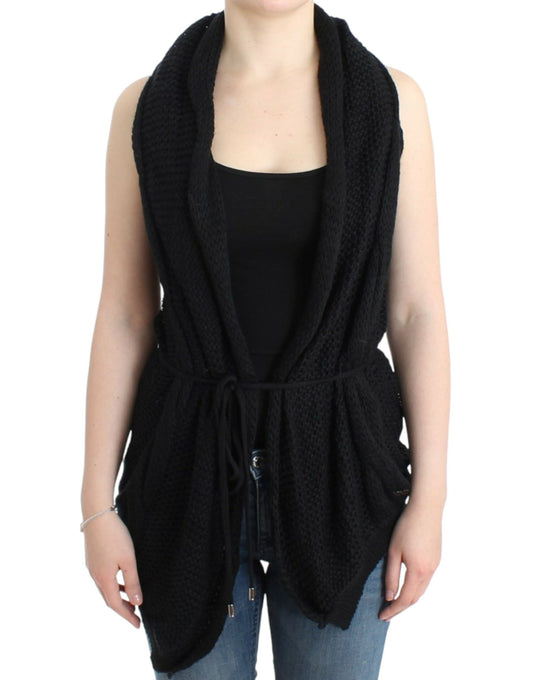 Chic Sleeveless Knitted Vest Cardigan