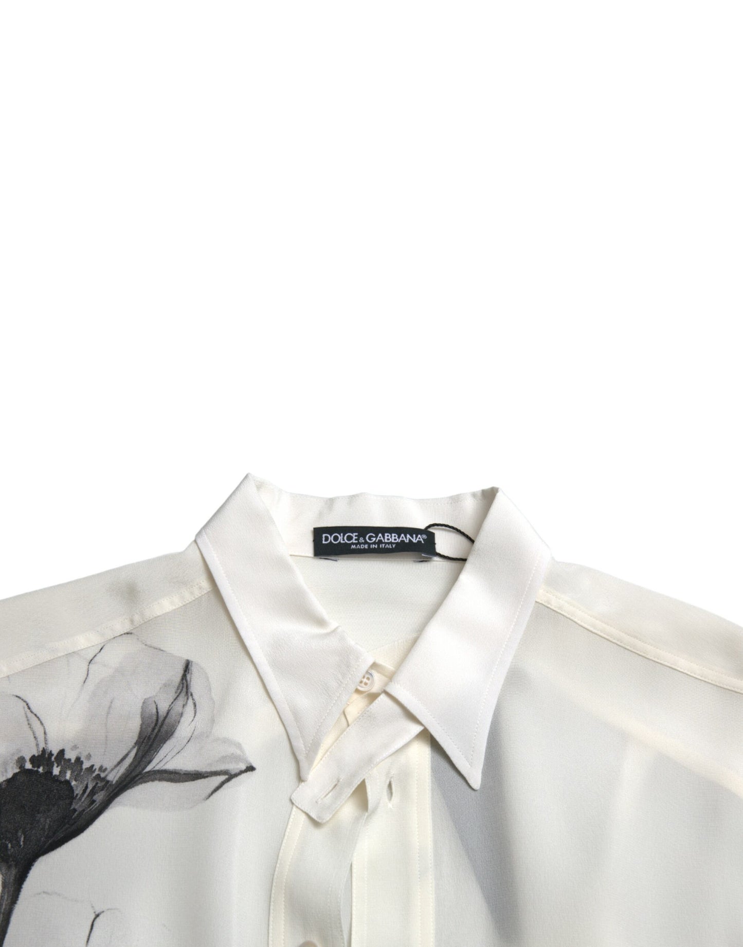 Elegant Floral Silk Dress Shirt