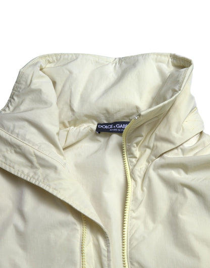 Elegant Yellow Windbreaker Jacket