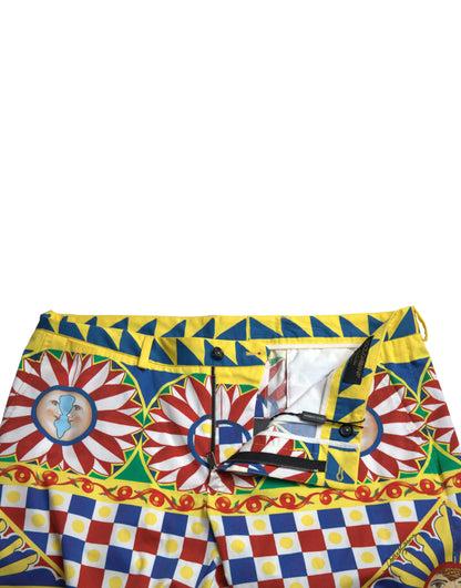 Multicolor Print Bermuda Shorts