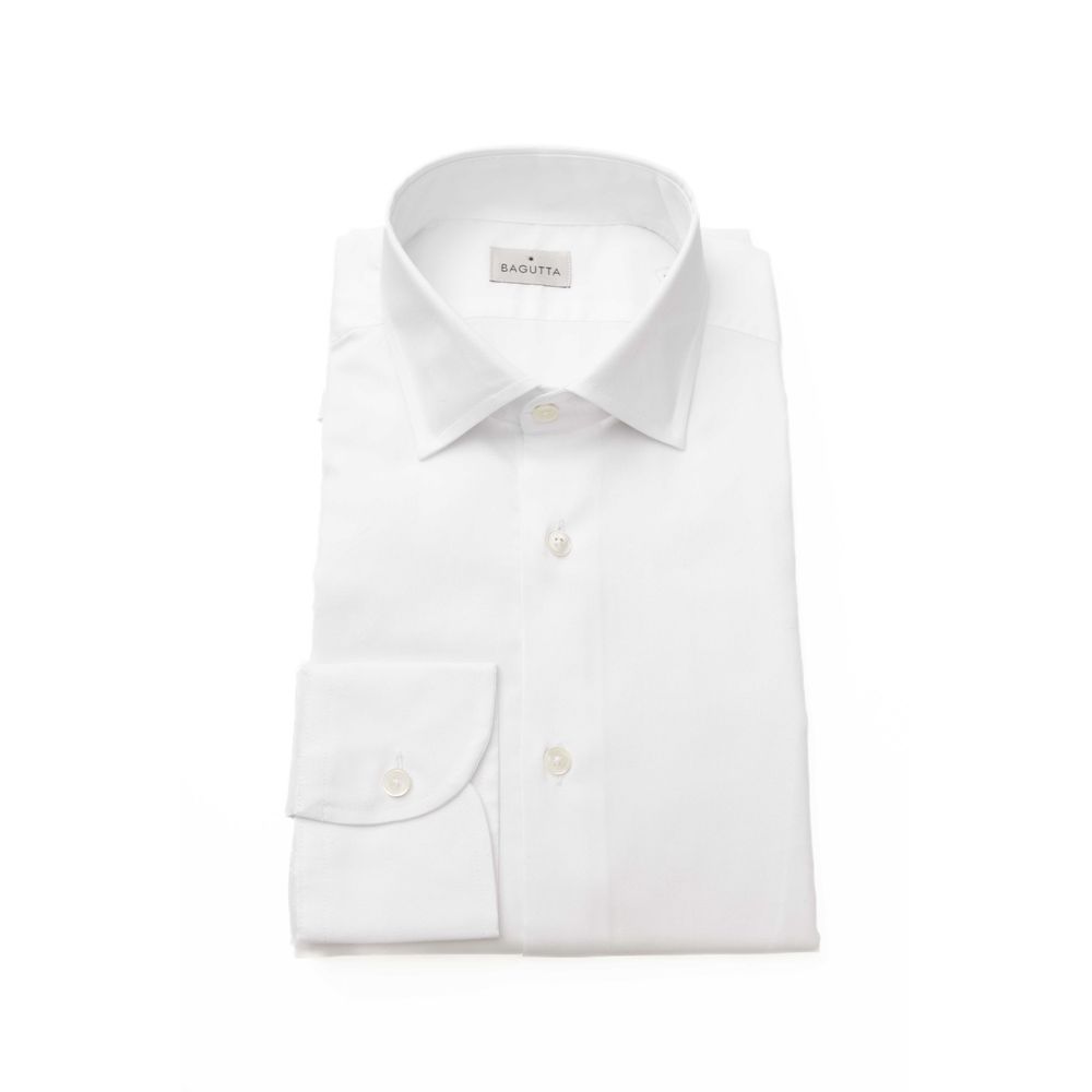 White Cotton Men's Shirt