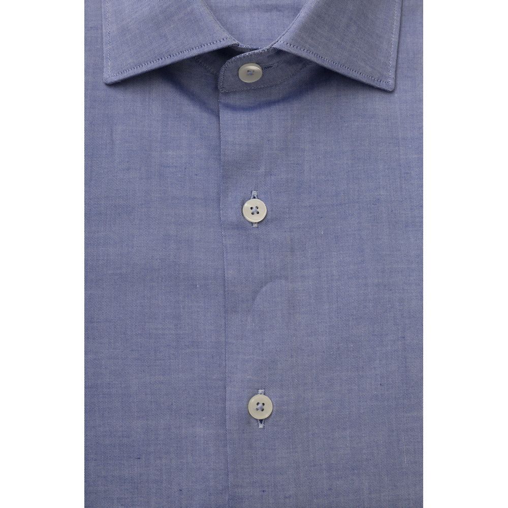 Light Blue Cotton Men Shirt