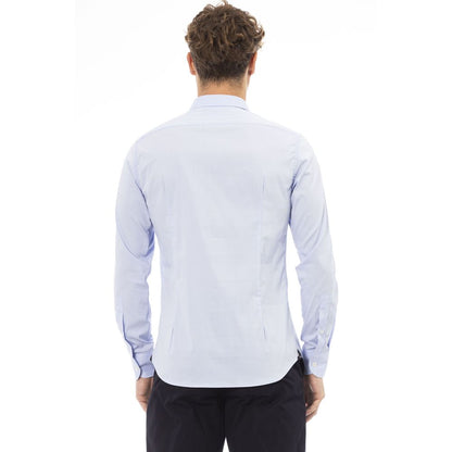 Light Blue Cotton Men Shirt