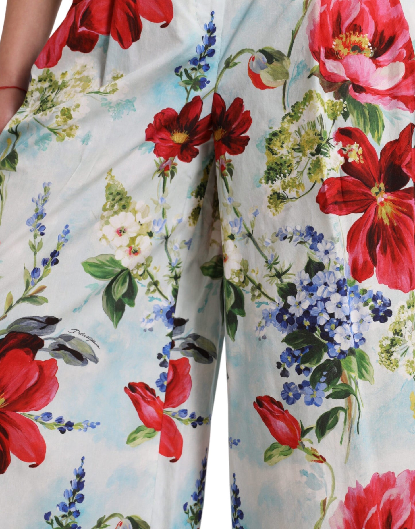 Floral High Waist Wide Leg Pants