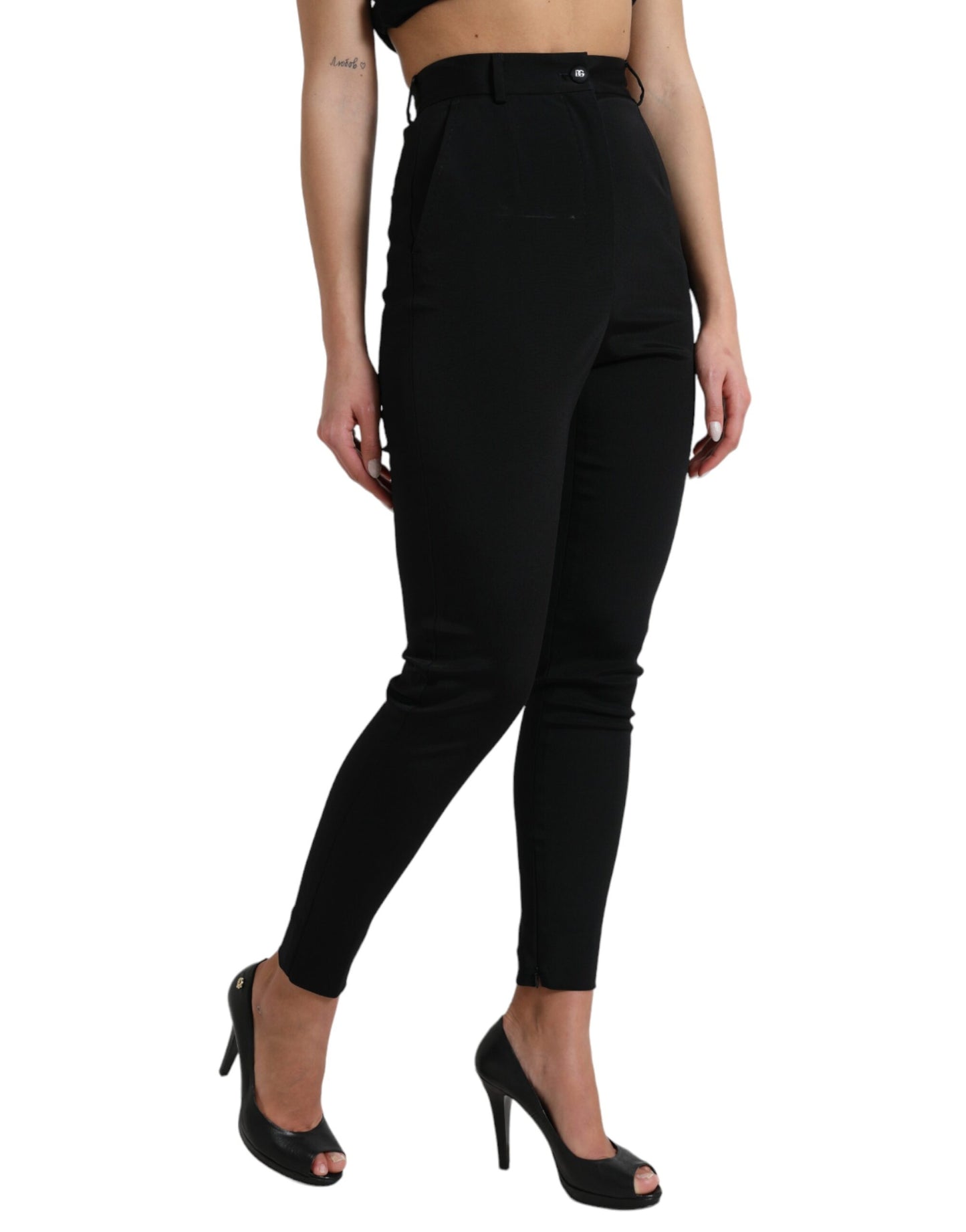 Elegant High Waist Skinny Pants