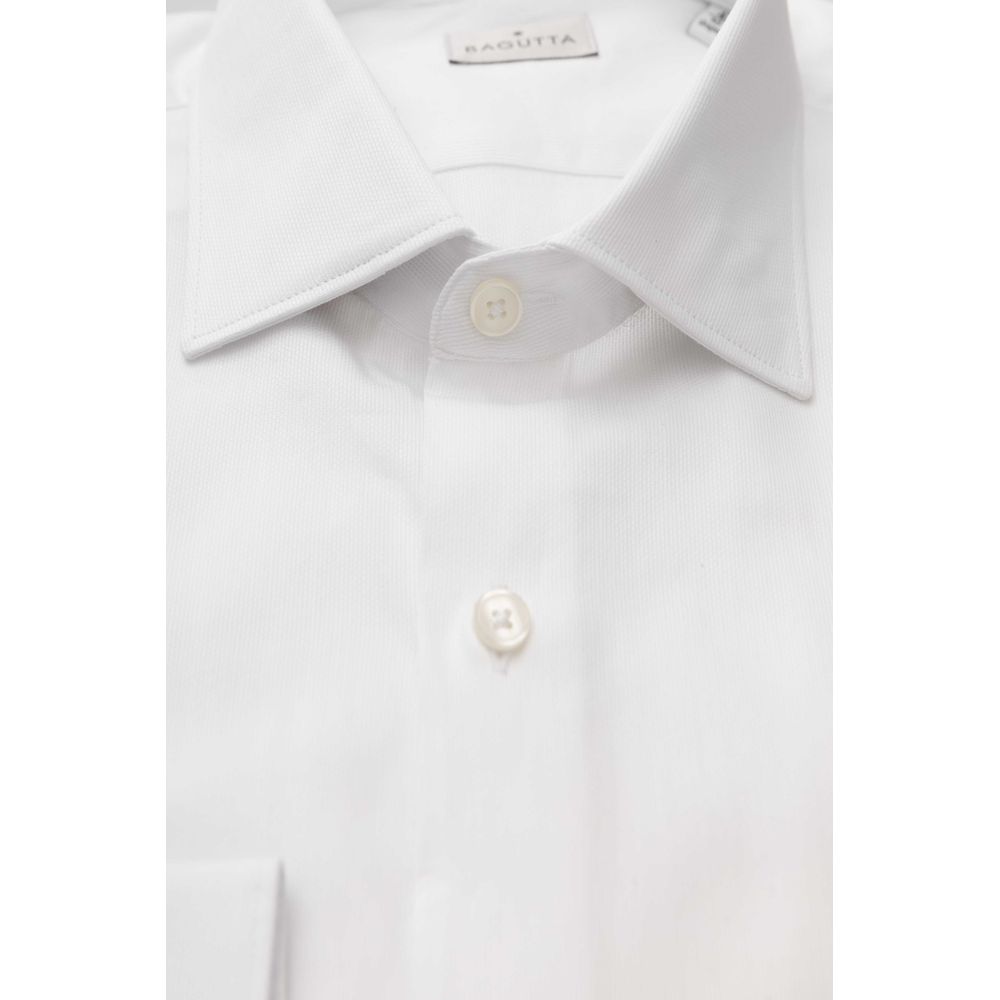 White Cotton Men's Shirt