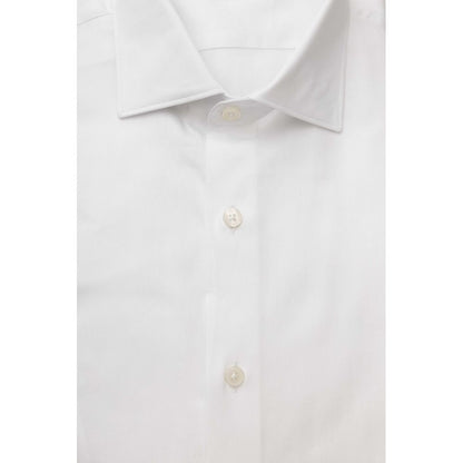 White Cotton Men's Shirt