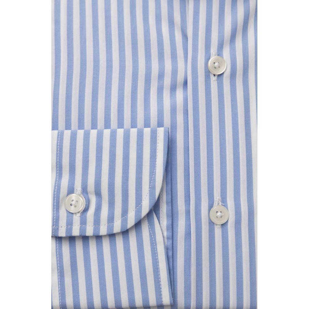 Light Blue Cotton Men Shirt