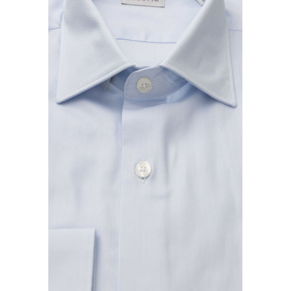 Light Blue Cotton Men Shirt